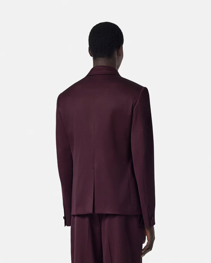 VERSACE Wool Double-Breasted Blazer