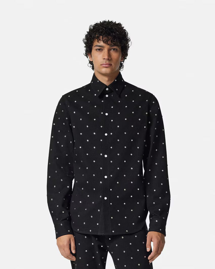 Versace CIELO STELLATO DENIM OVERSHIRT