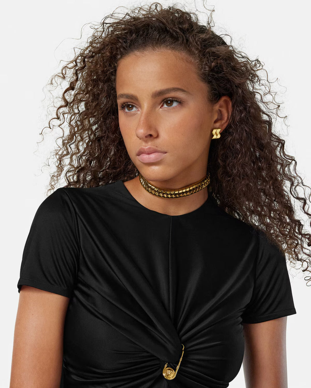 VERSACE Bind Stud Earrings