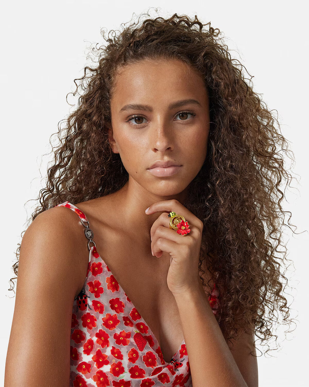 VERSACE Strawberry Garden Ring
