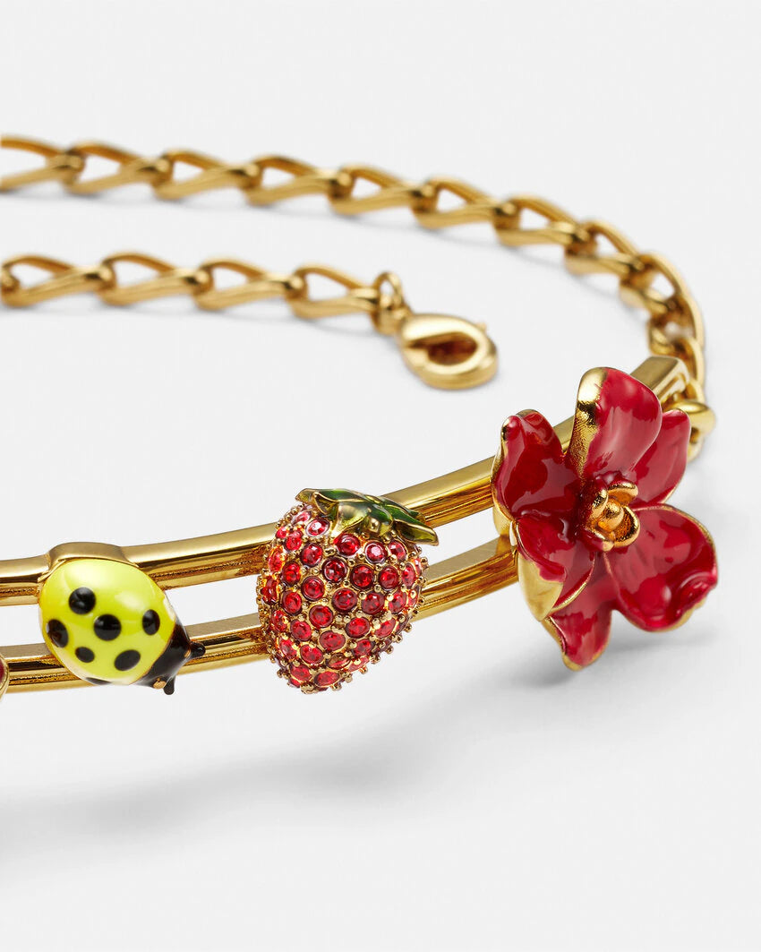 VERSACE STRAWBERRY GARDEN CHOKER