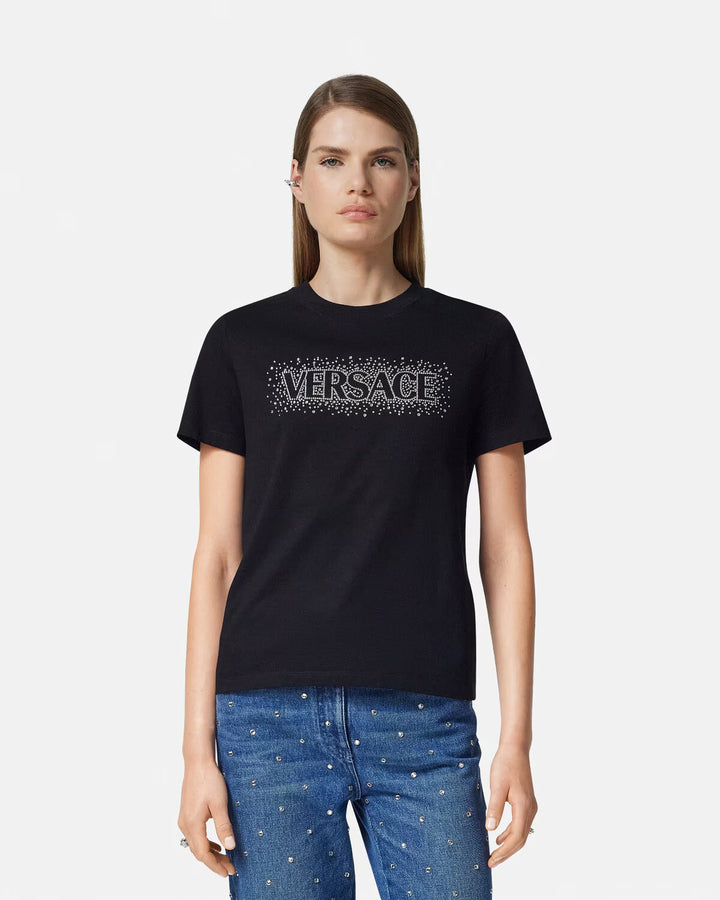 Versace Cielo Stellato Logo Slim-Fit T-Shirt