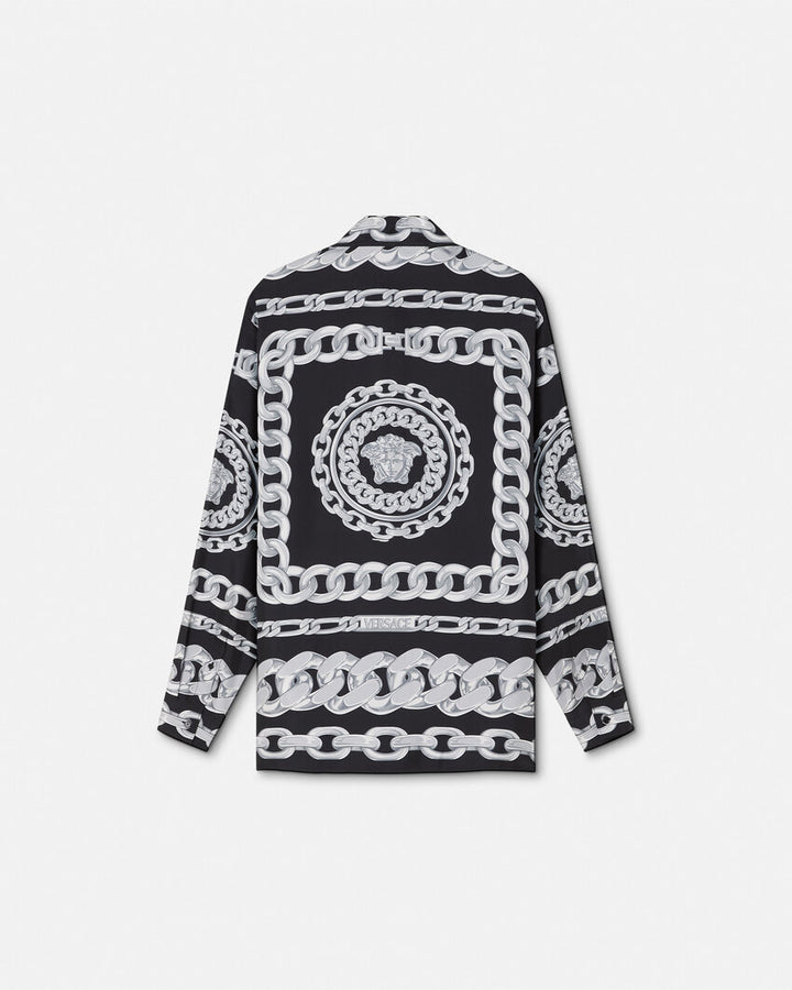 Versace MEDUSA CHAINS SILK SHIRT