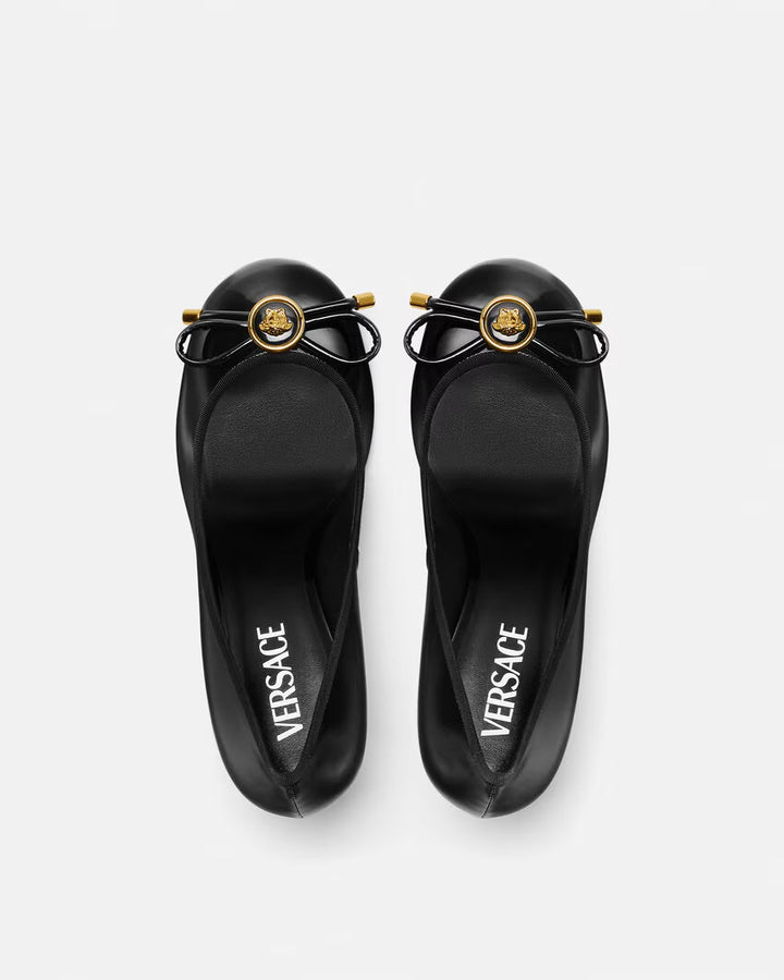 VERSACE  Opera Bow Patent Pumps 85 mm