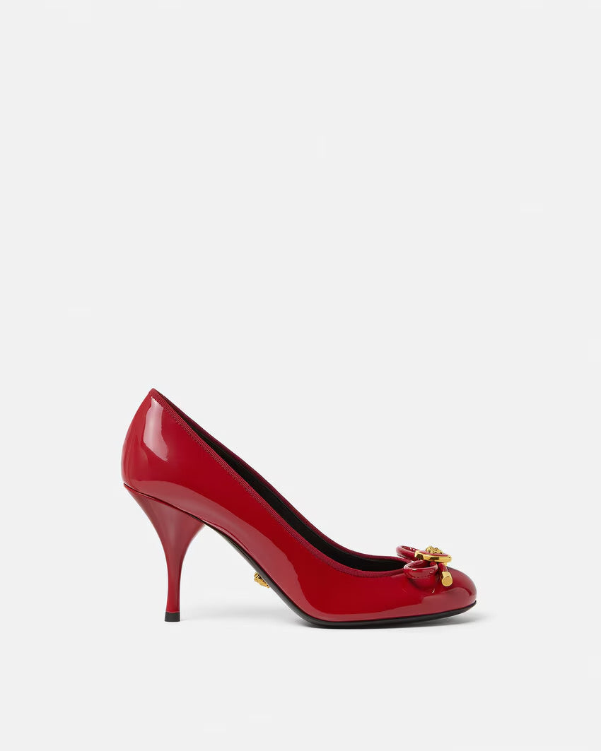 VERSACE  Opera Bow Patent Pumps 85 mm
