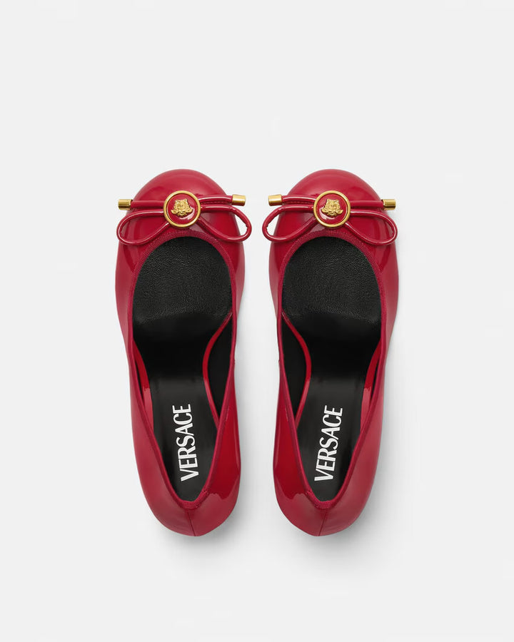 VERSACE  Opera Bow Patent Pumps 85 mm