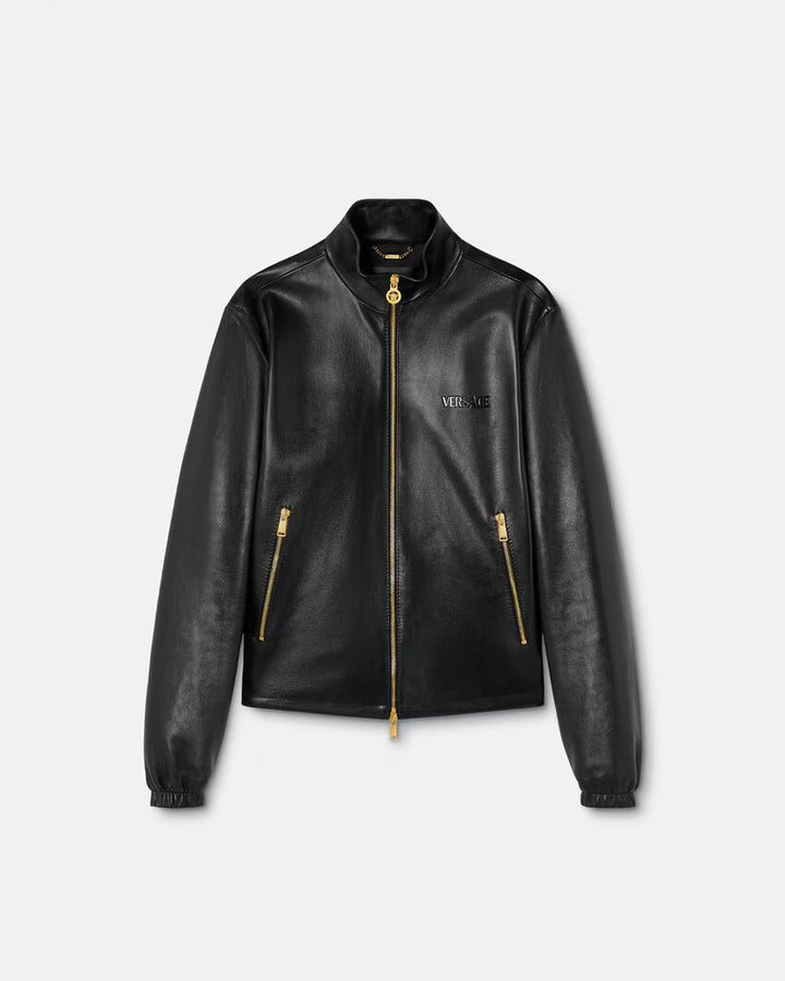 VERSACE Plongé Leather Jacket