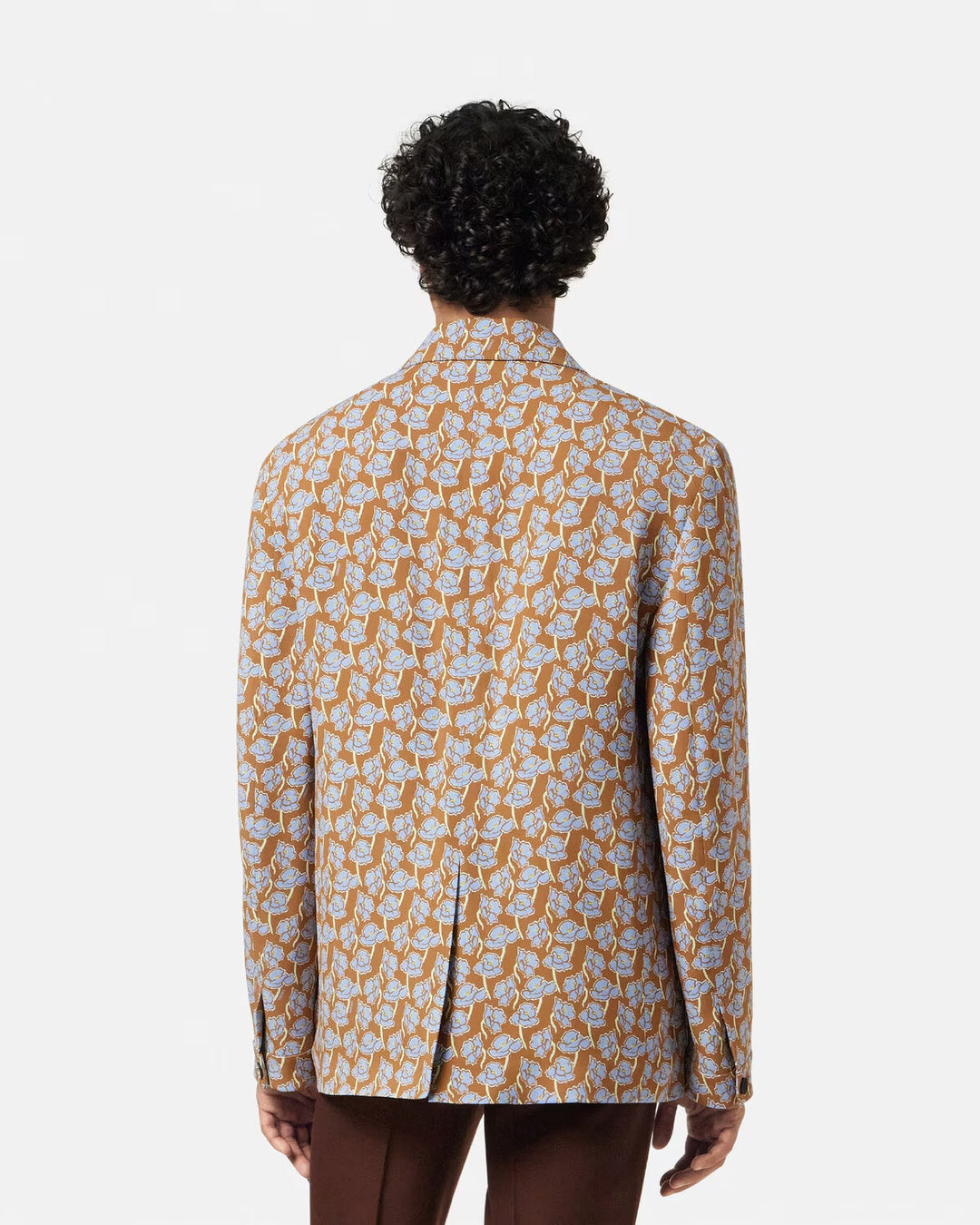 VERSACE Poppies Single-Breasted Cady Blazer