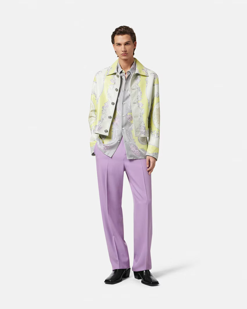 VERSACE Wool Formal Pants
