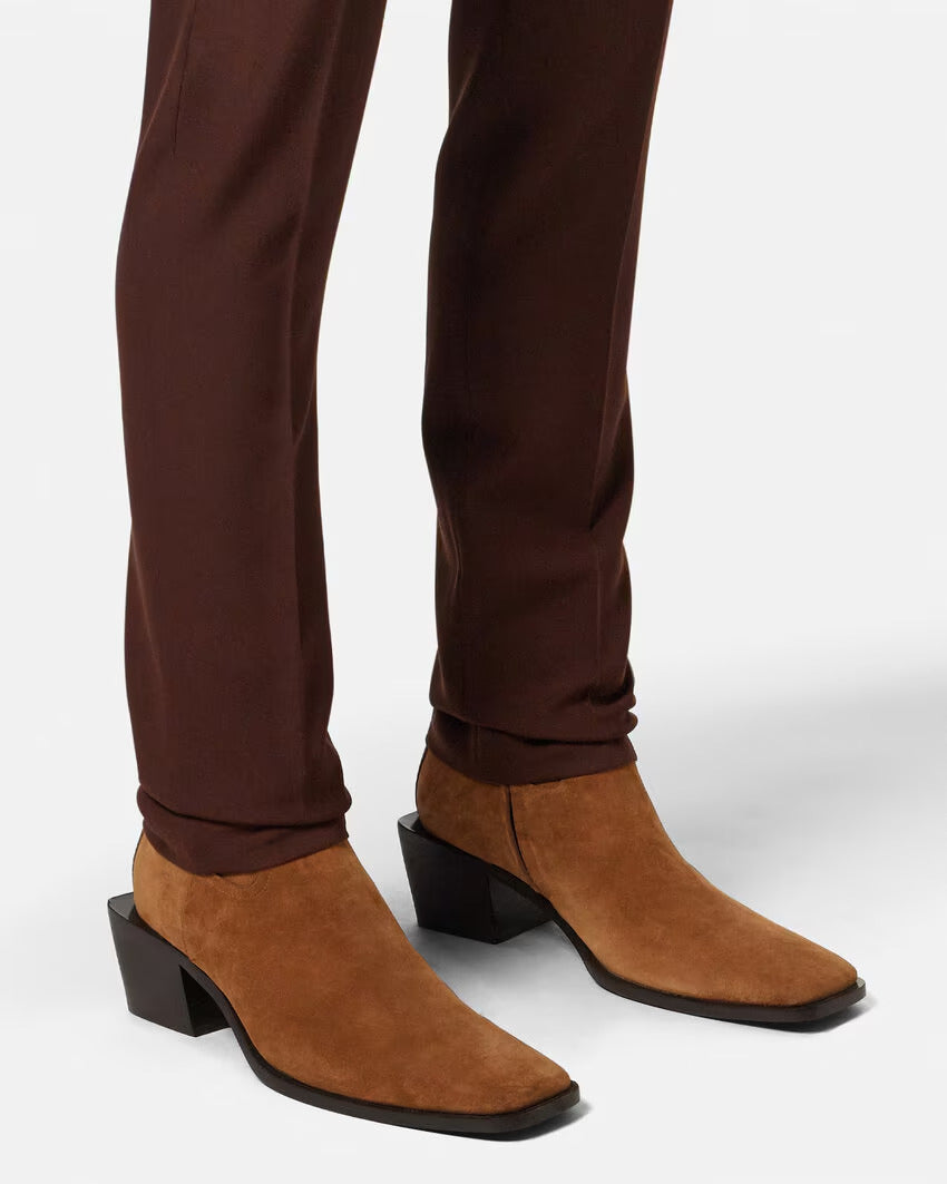 VERSACE Angelo Suede Chelsea Boots 70 mm