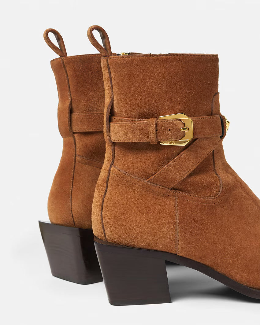 VERSACE Angelo Suede Chelsea Boots 70 mm
