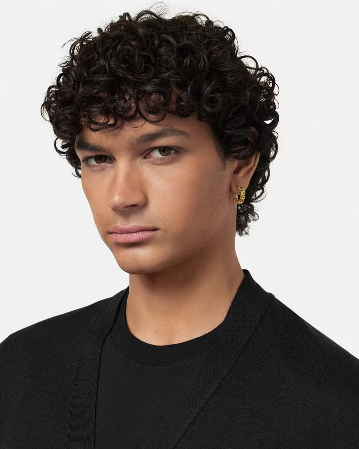 VERSACE Versace Logo Hoop Earrings