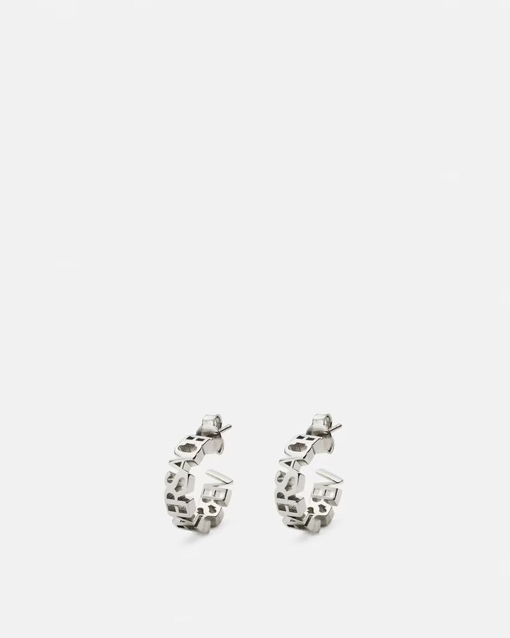 VERSACE Versace Logo Hoop Earrings