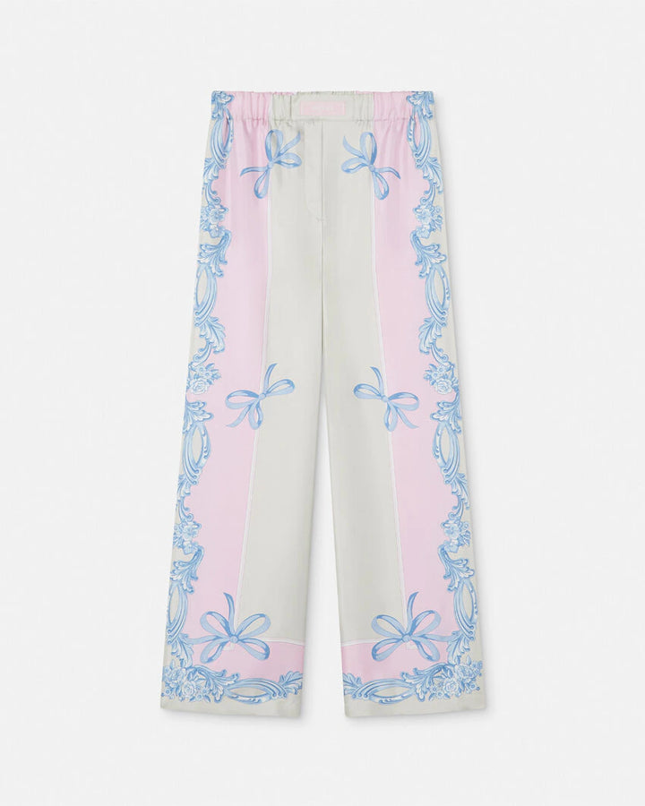 VERSACE CAMEO SILK PANTS