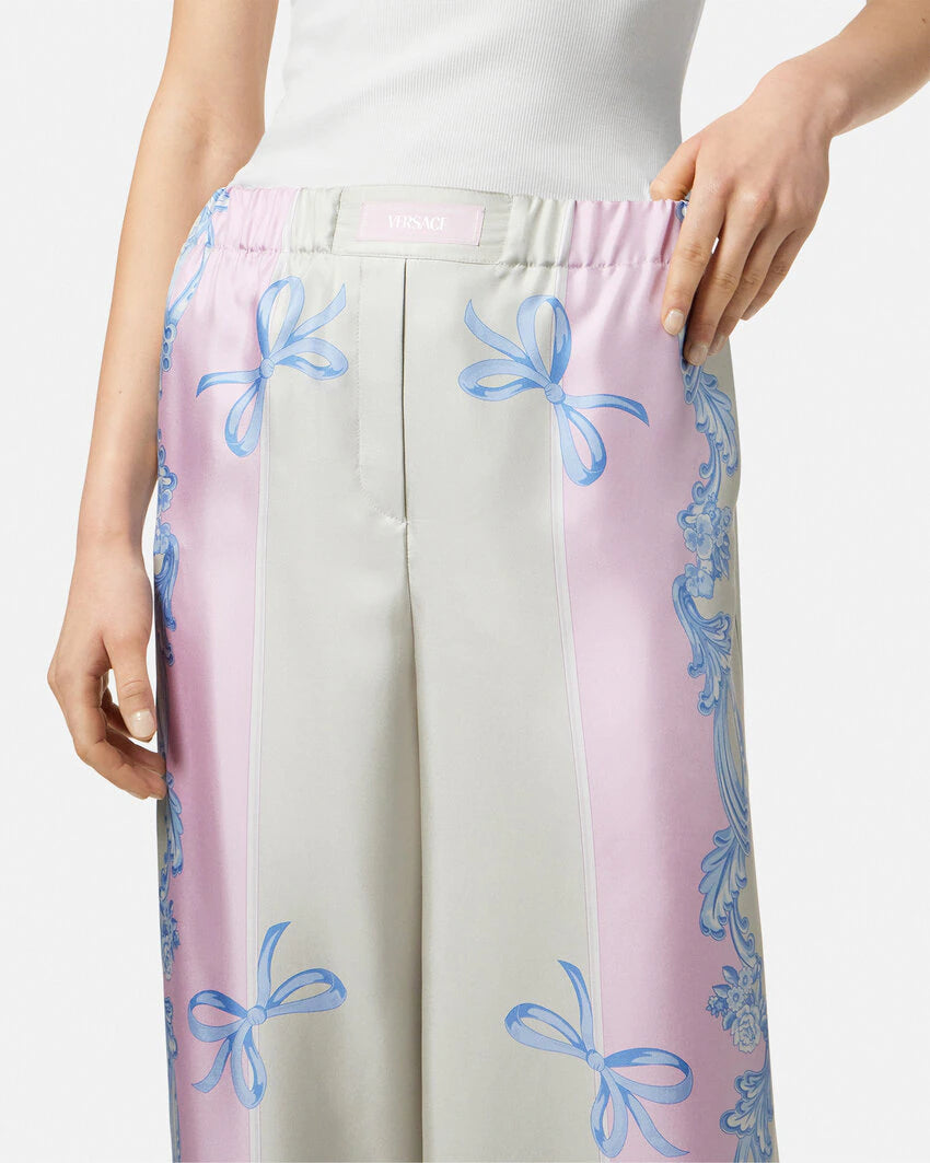 VERSACE CAMEO SILK PANTS