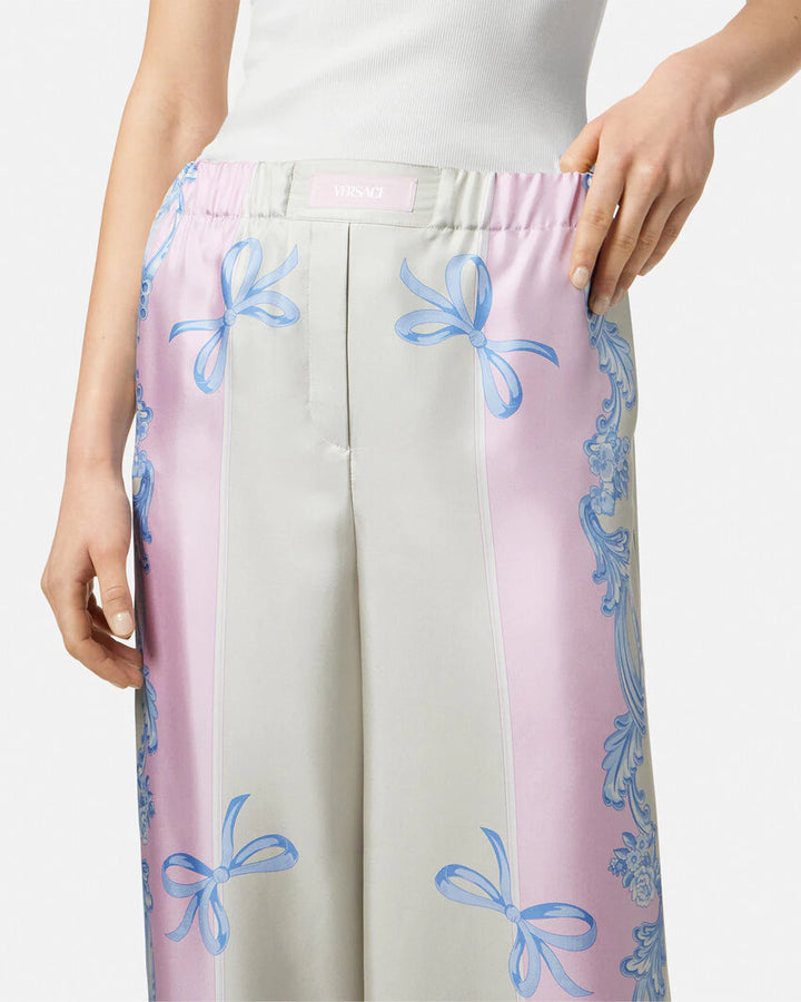 VERSACE CAMEO SILK PANTS