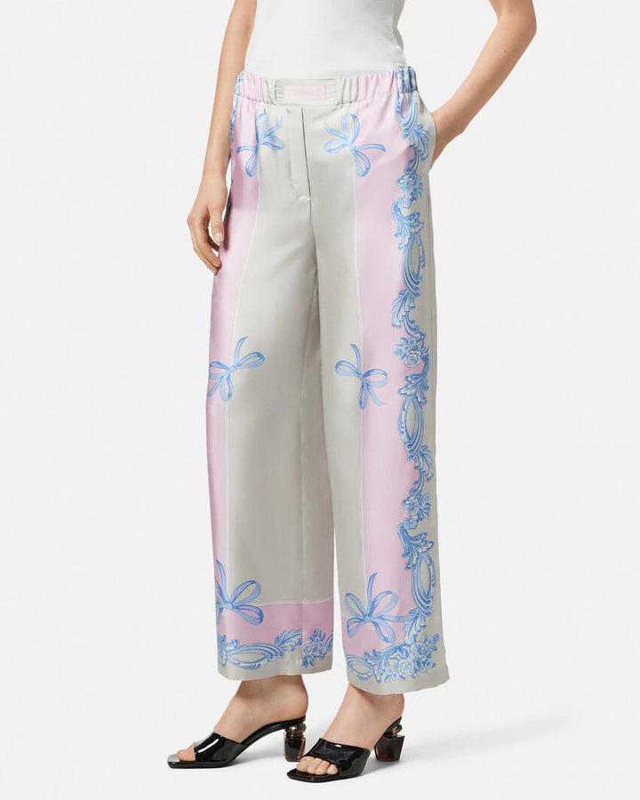 VERSACE CAMEO SILK PANTS