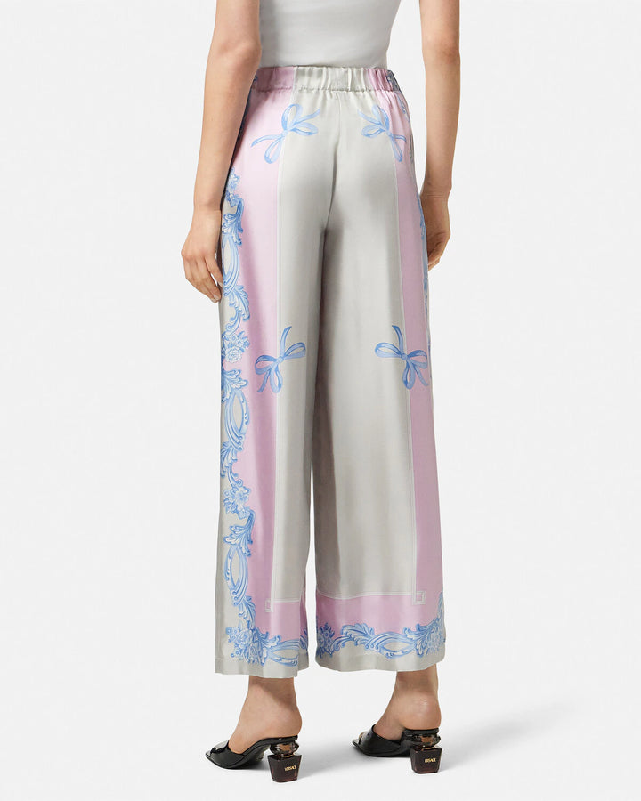 VERSACE CAMEO SILK PANTS