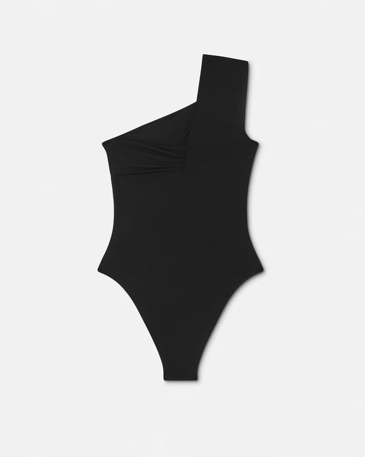 VERSACE Safety Pin Gathered One-Piece Swimsuit