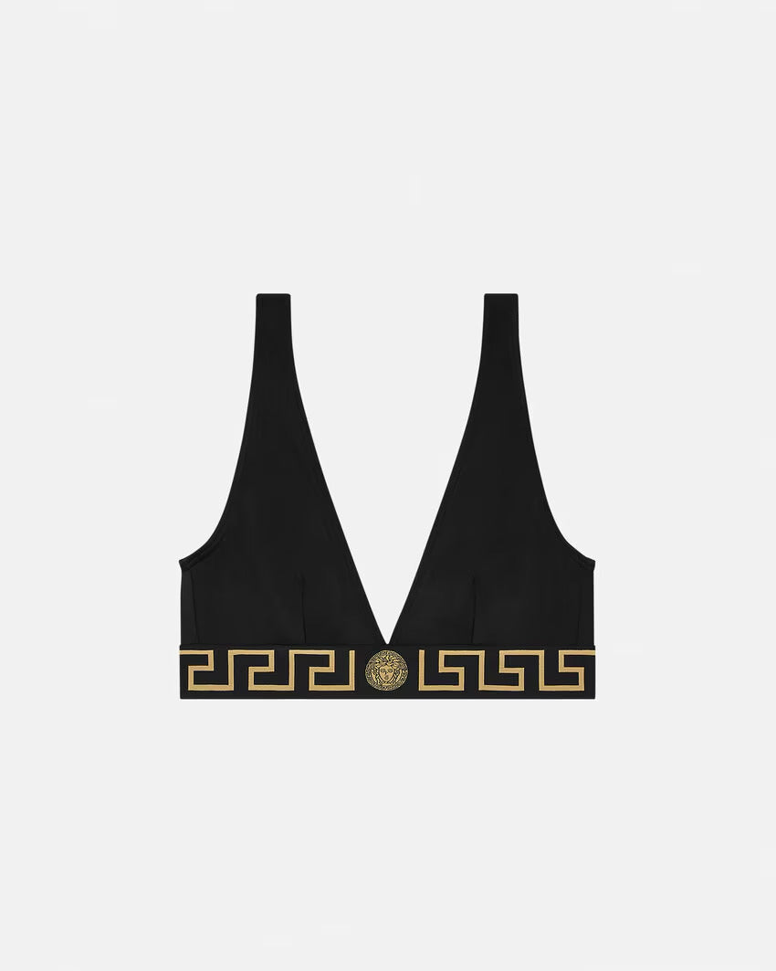 VERSACE Greca Border Bikini Top