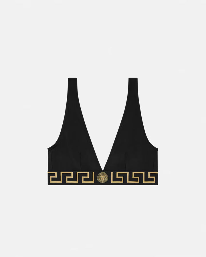VERSACE Greca Border Bikini Top