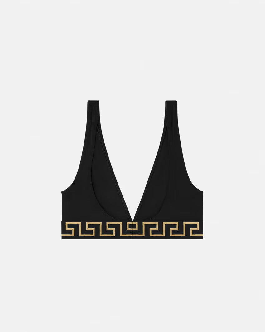 VERSACE Greca Border Bikini Top