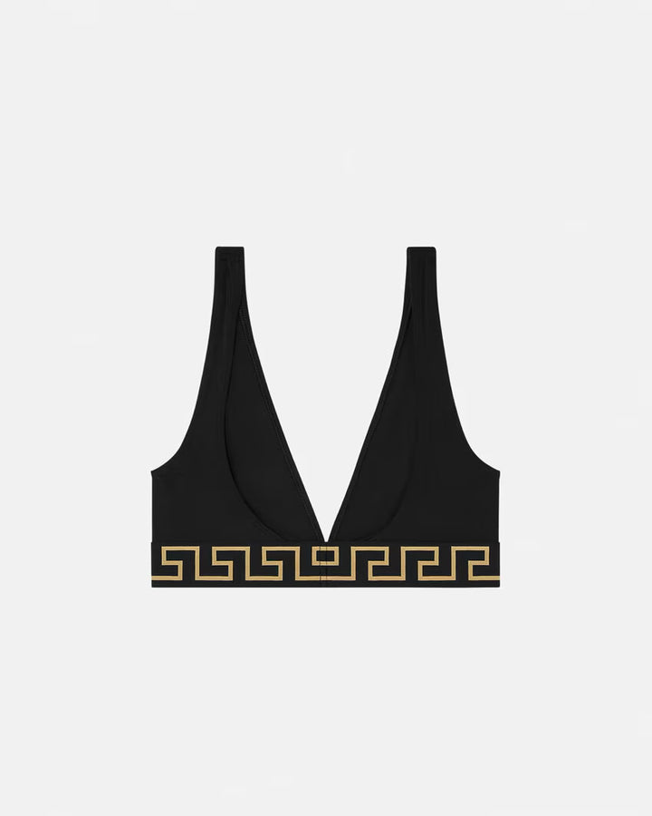 VERSACE Greca Border Bikini Top