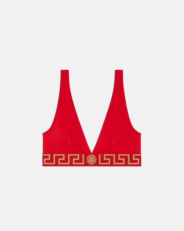 VERSACE Greca Border Bikini Top
