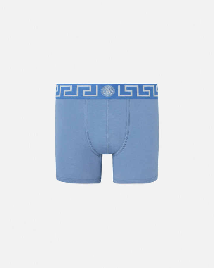 VERSACE GRECA BORDER LONG TRUNKS
