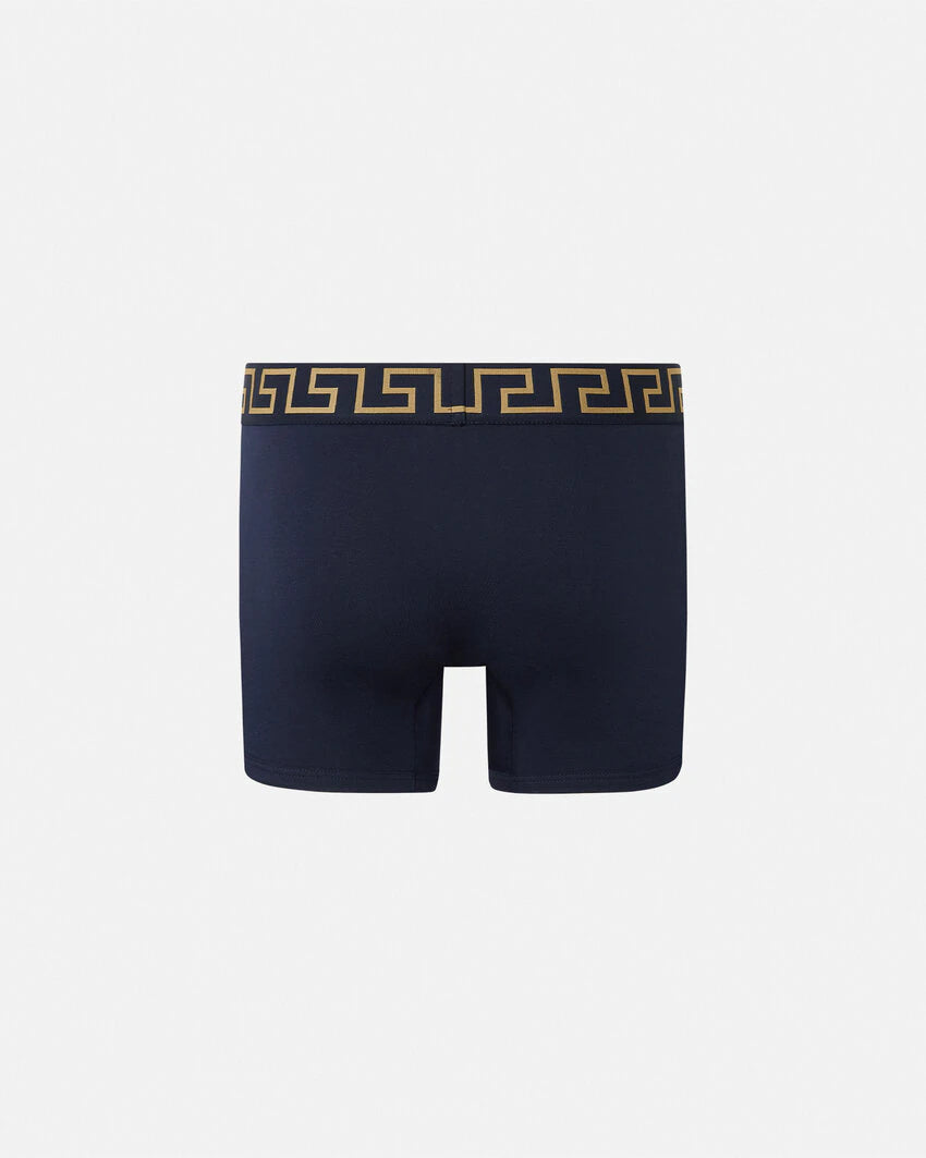 VERSACE GRECA BORDER LONG TRUNKS