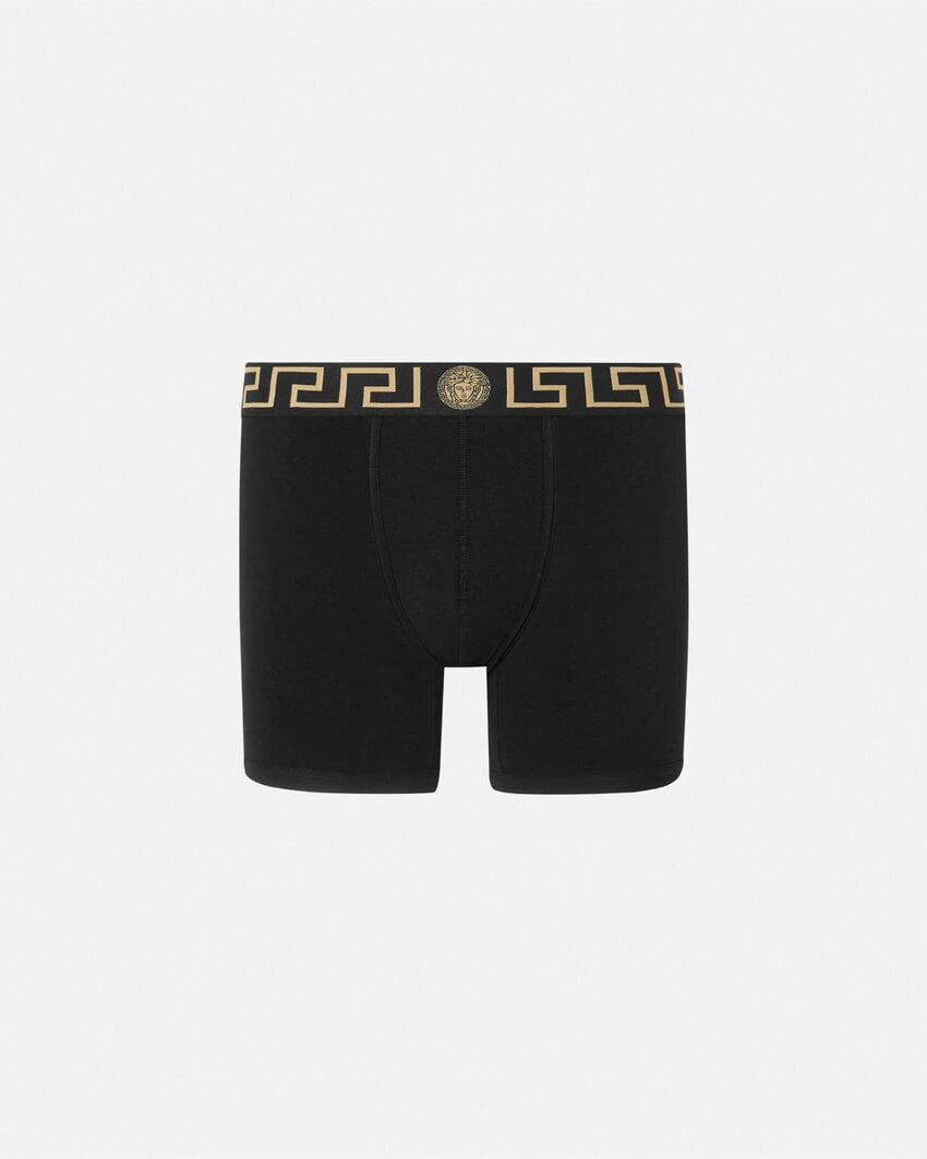 VERSACE GRECA BORDER LONG TRUNKS
