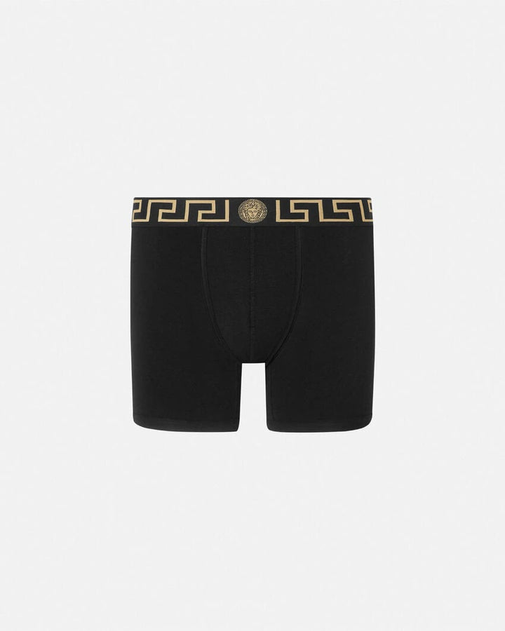 VERSACE GRECA BORDER LONG TRUNKS