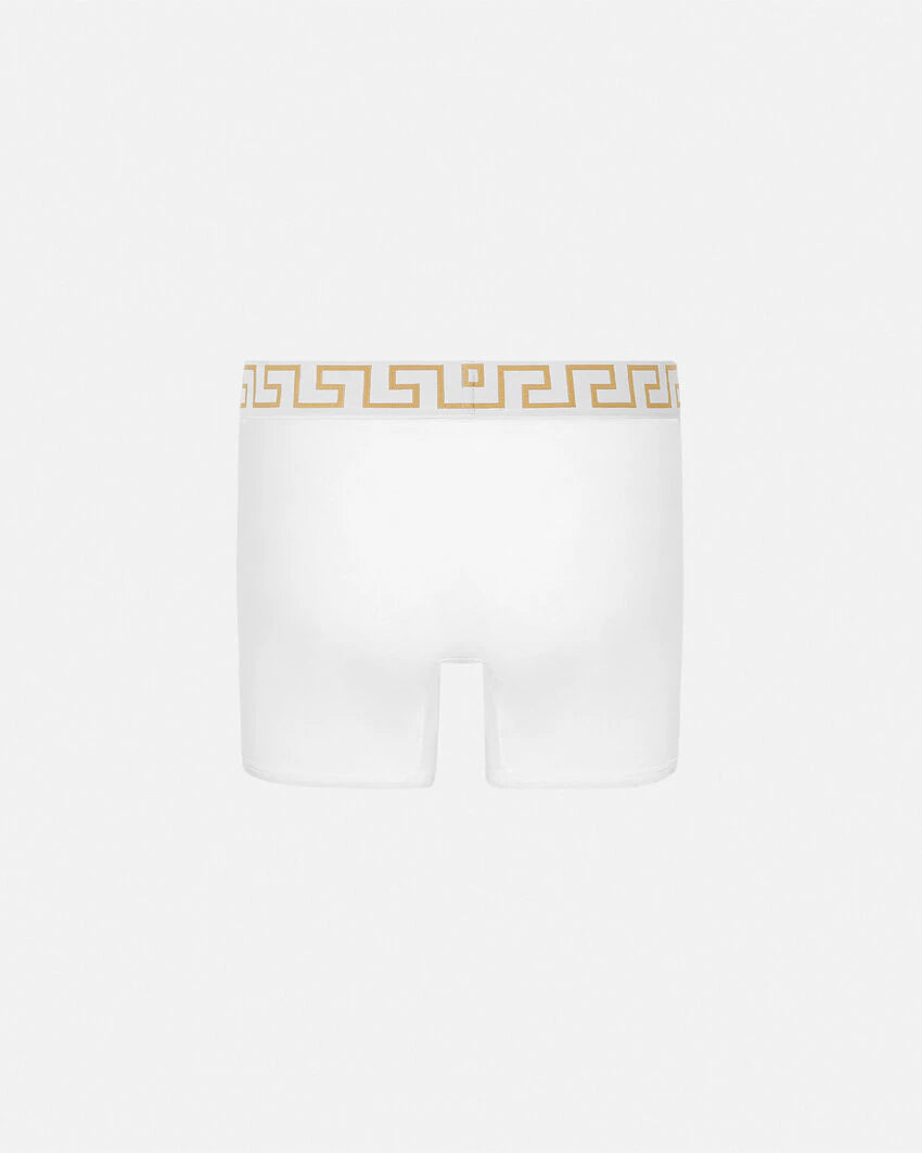 VERSACE GRECA BORDER LONG TRUNKS