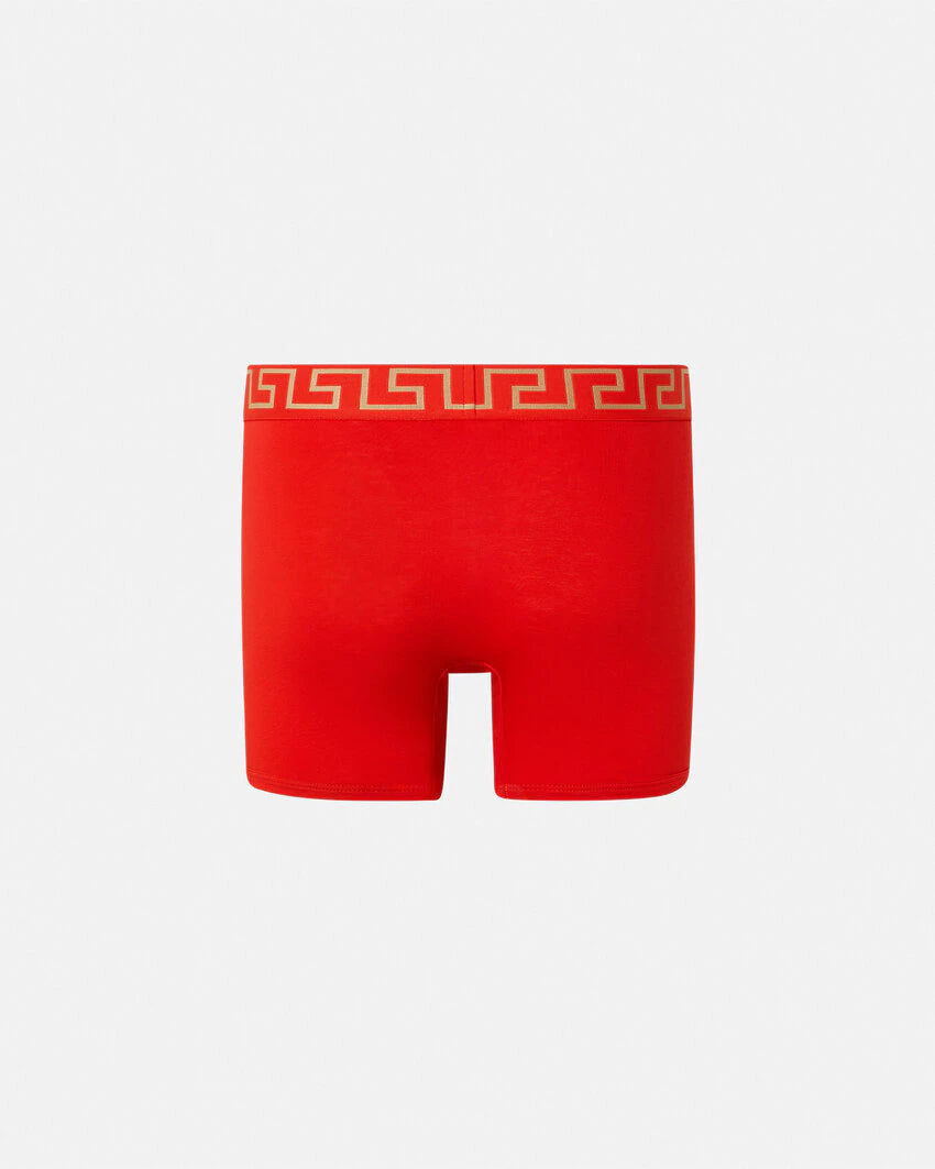 VERSACE GRECA BORDER LONG TRUNKS