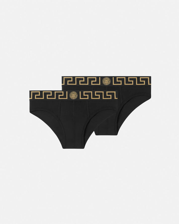 VERSACE GRECA BORDER BRIEFS 2-PACK
