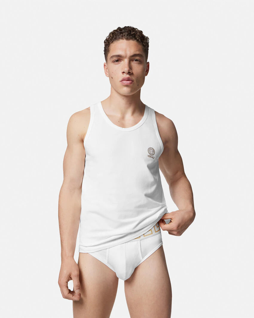 VERSACE GRECA BORDER BRIEFS 2-PACK