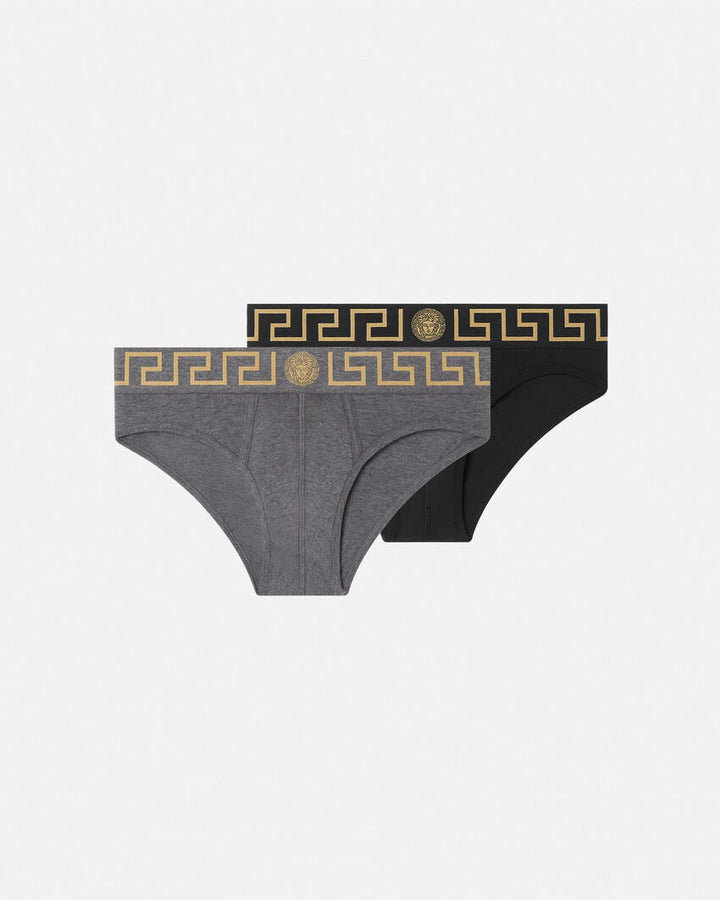 VERSACE GRECA BORDER BRIEFS 2-PACK