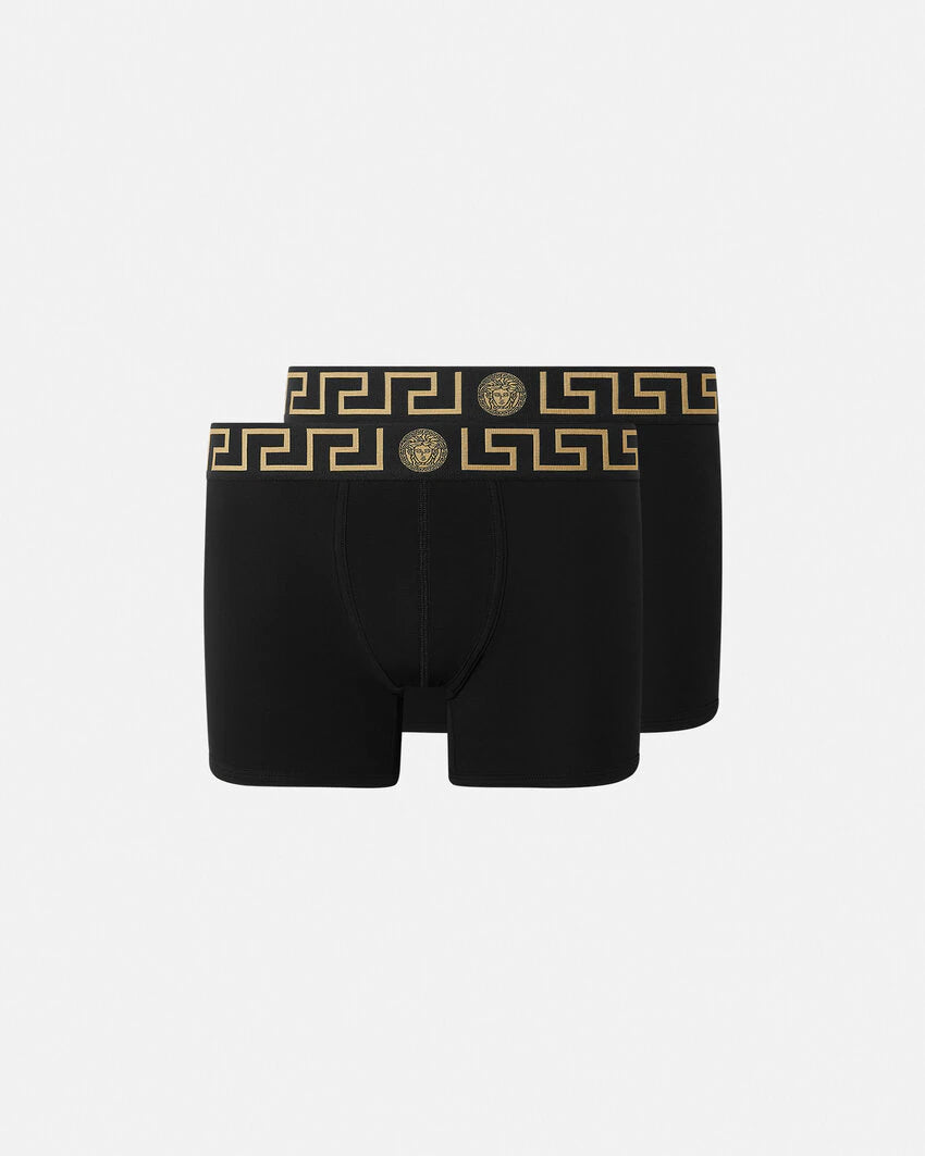 VERSACE GRECA BORDER LONG TRUNKS 2-PACK