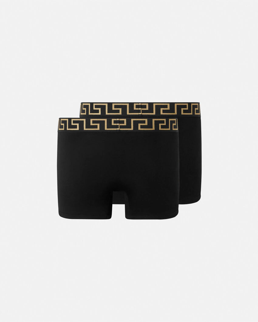 VERSACE GRECA BORDER LONG TRUNKS 2-PACK