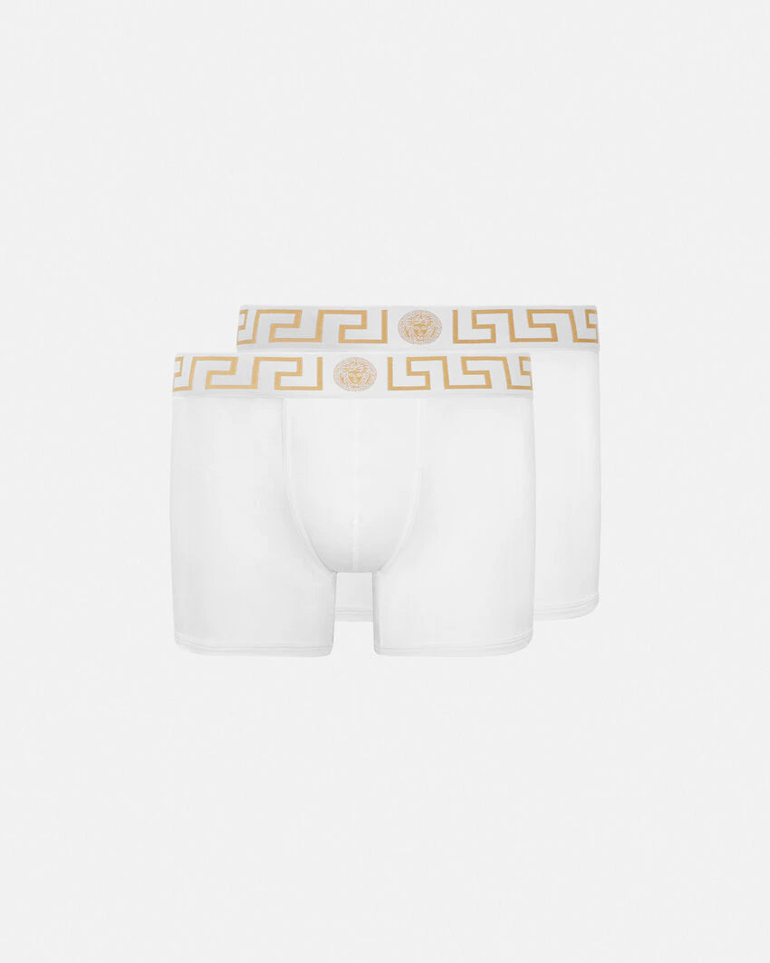 VERSACE GRECA BORDER LONG TRUNKS 2-PACK