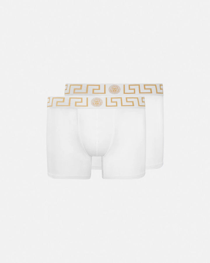 VERSACE GRECA BORDER LONG TRUNKS 2-PACK