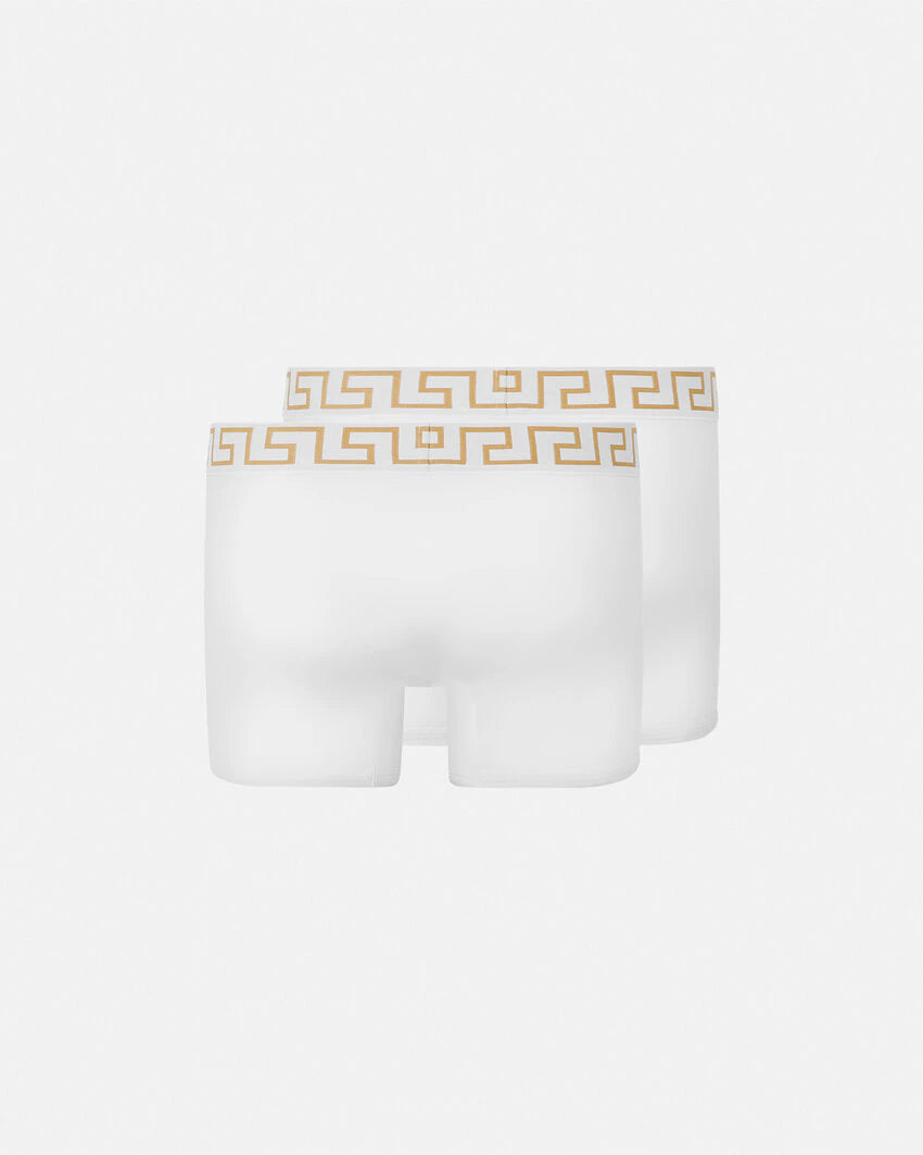 VERSACE GRECA BORDER LONG TRUNKS 2-PACK
