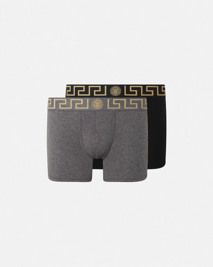 VERSACE GRECA BORDER LONG TRUNKS 2-PACK