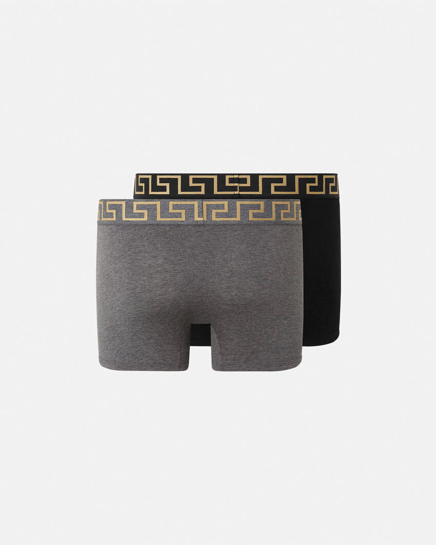 VERSACE GRECA BORDER LONG TRUNKS 2-PACK