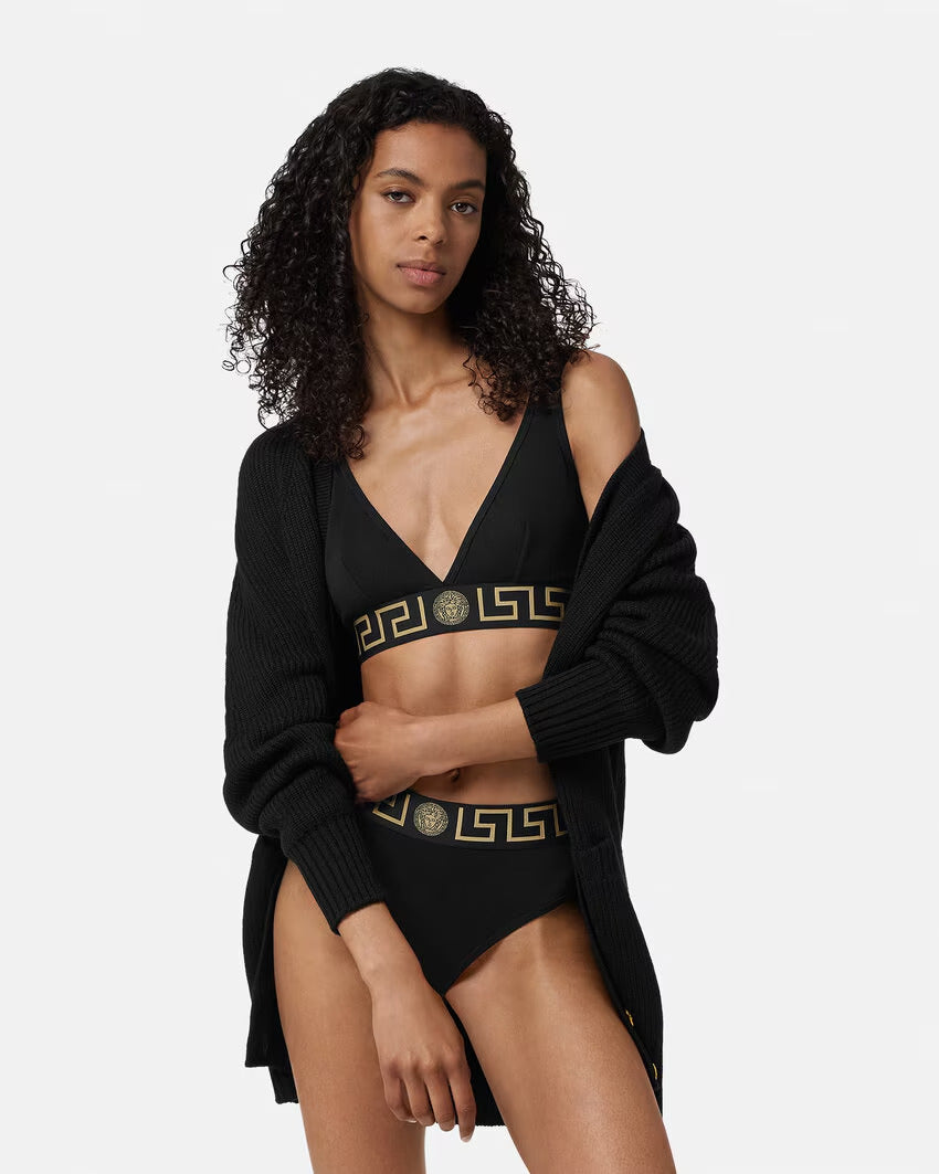 VERSACE Greca Border Triangle Bralette
