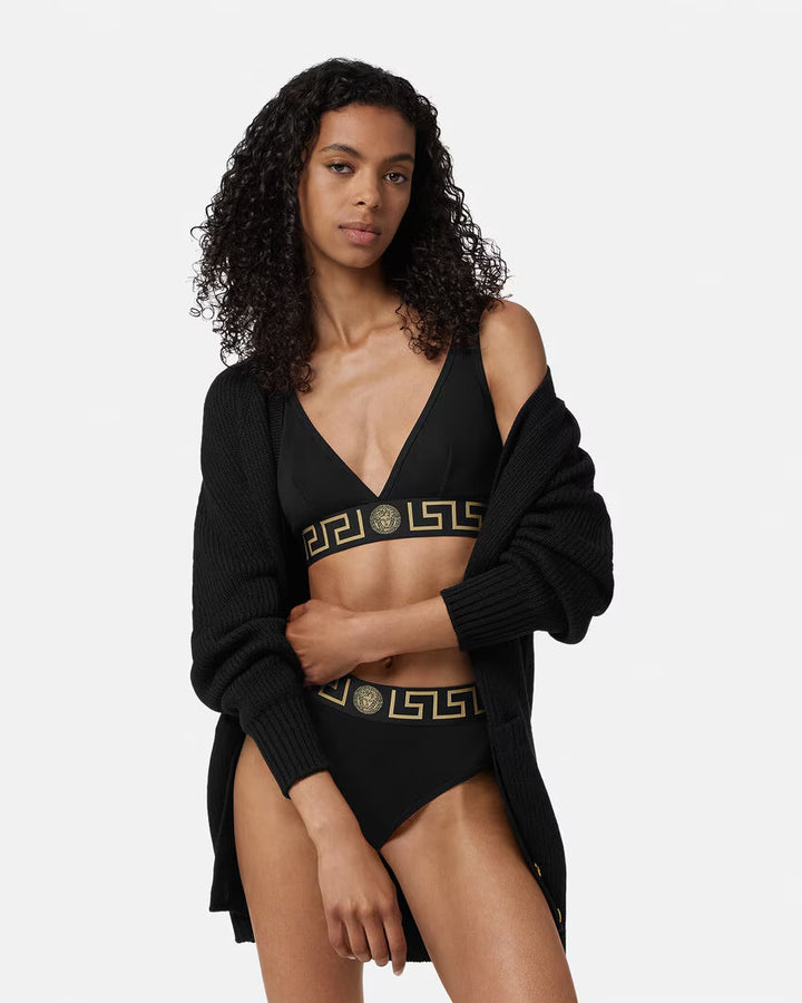 VERSACE Greca Border Triangle Bralette