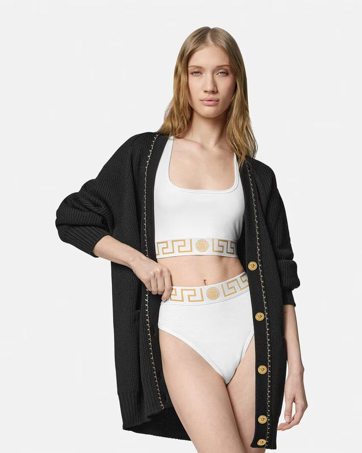 VERSACE Greca Border High-Waist Briefs