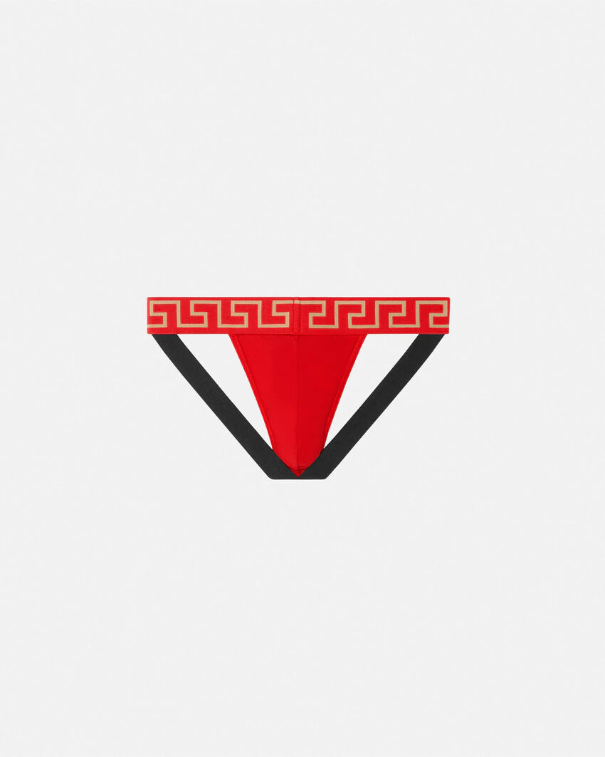 VERSACE GRECA BORDER JOCKSTRAP
