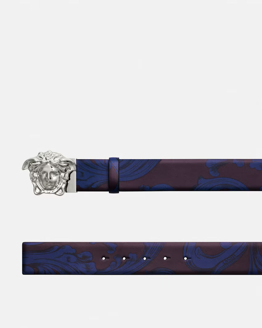 VERSACE La Medusa Barocco Reversible Belt 1.6"