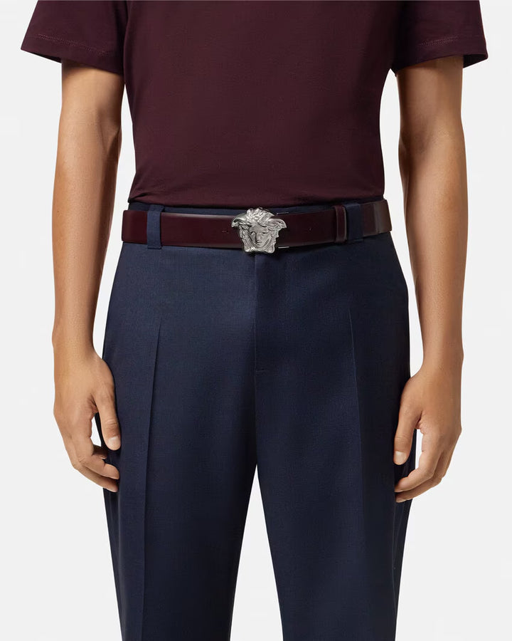 VERSACE La Medusa Barocco Reversible Belt 1.6"